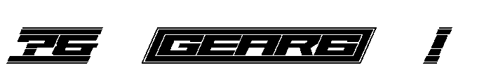 Gear1 Font OTHER CHARS