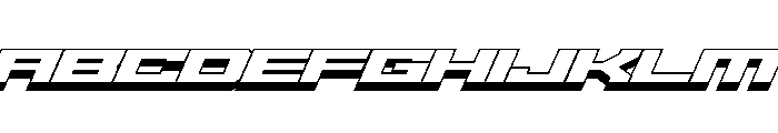 Gear6-3d Font UPPERCASE
