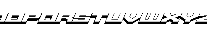 Gear6-3d Font UPPERCASE