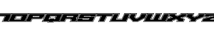 Gear6-Outline Font UPPERCASE