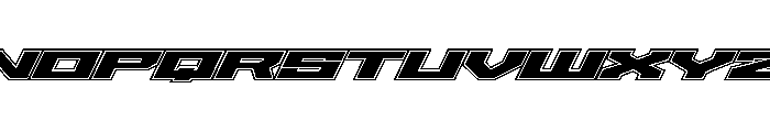 Gear6-Outline Font LOWERCASE