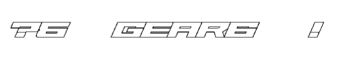 Gear6-White Font OTHER CHARS