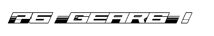 Gear6-Whitegrad Font OTHER CHARS