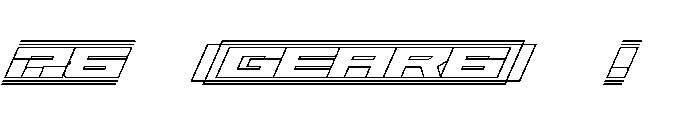 Gear6-Whitelines Font OTHER CHARS