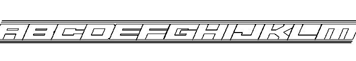 Gear6-Whitelines Font UPPERCASE