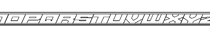 Gear6-Whitelines Font UPPERCASE