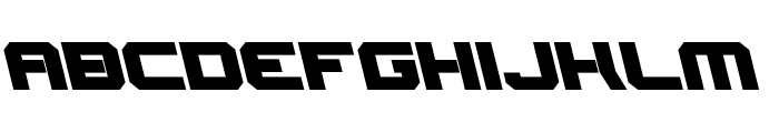Gearhead Leftalic Font LOWERCASE