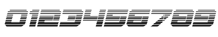 Gearhead Scanlines Italic Font OTHER CHARS