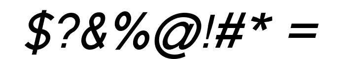 Gecade Italic Font OTHER CHARS