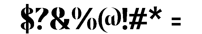 Gedak Demo Font OTHER CHARS