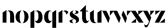 Gedak Demo Font LOWERCASE