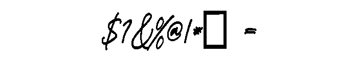 Gedangijo Regular Font OTHER CHARS