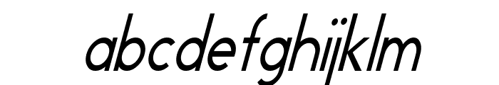 Geddes Narrow Italic Font LOWERCASE
