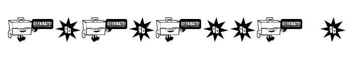 GeekBats Font OTHER CHARS