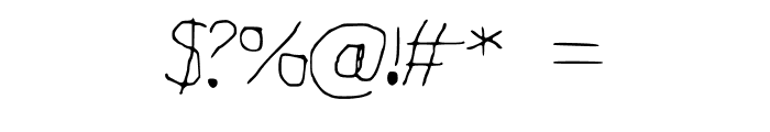 Geelyn_s_Handwriting_Thin Font OTHER CHARS