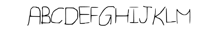 Geelyn_s_Handwriting_Thin Font UPPERCASE