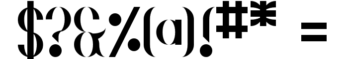 Gehenna Regular Font OTHER CHARS