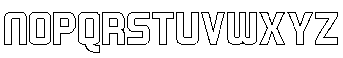 Geistack Hollow Font LOWERCASE