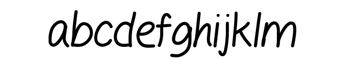 GelPenLight Font LOWERCASE
