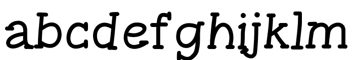 GelPenSerifLight Font LOWERCASE