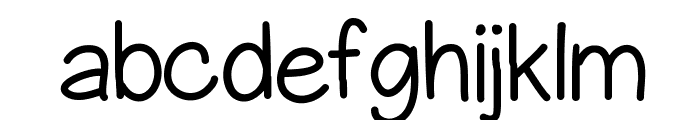 GelPenUprightLight Font LOWERCASE