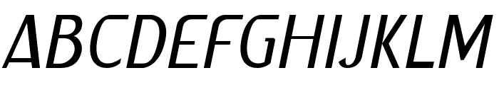 GelaelLightItalic Font UPPERCASE