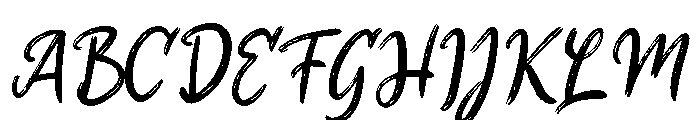 Gelas Kaca Font UPPERCASE