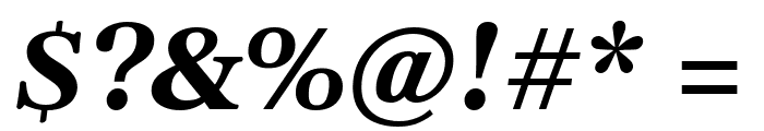 Gelasio Bold Italic Font OTHER CHARS