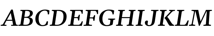 Gelasio Medium Italic Font UPPERCASE