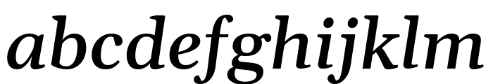 Gelasio Medium Italic Font LOWERCASE