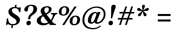 Gelasio SemiBold Italic Font OTHER CHARS