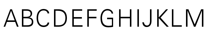 Gen-Light Font UPPERCASE