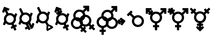 Gender Icons Font OTHER CHARS