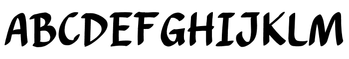 General Komik Font UPPERCASE