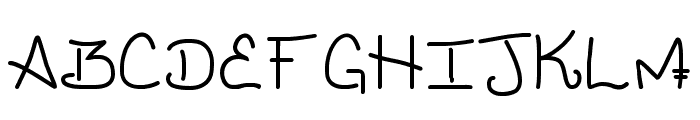 Genesis Handwriting Font UPPERCASE