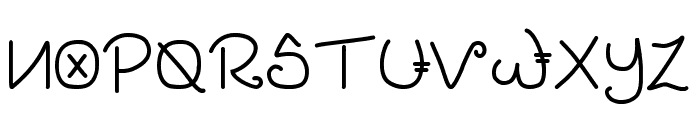 Genesis Handwriting Font UPPERCASE