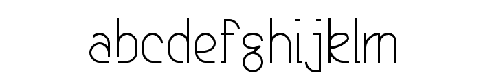 Genji Thin Font LOWERCASE
