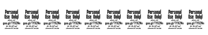 Genoock Personal Use Font OTHER CHARS