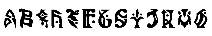 Genshin Impact Font Regular Font UPPERCASE