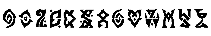Genshin Impact Font Regular Font UPPERCASE