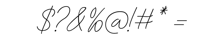 Gentle Signature Demo Font OTHER CHARS