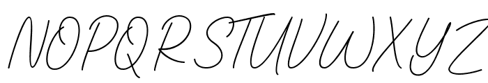 Gentle Signature Demo Font UPPERCASE