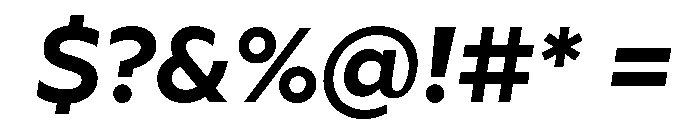 Geoform-BoldItalic Font OTHER CHARS