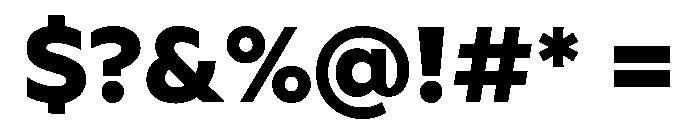 Geoform-ExtraBold Font OTHER CHARS