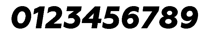 Geoform-ExtraBoldItalic Font OTHER CHARS