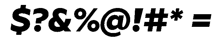 Geoform-ExtraBoldItalic Font OTHER CHARS