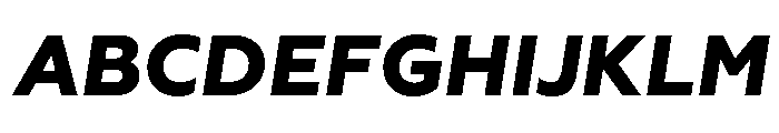 Geoform-ExtraBoldItalic Font UPPERCASE