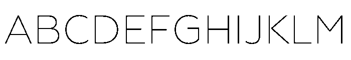 Geoform-ExtraLight Font UPPERCASE