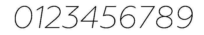Geoform-ExtraLightItalic Font OTHER CHARS