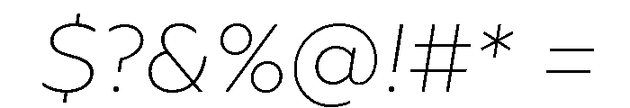 Geoform-ExtraLightItalic Font OTHER CHARS